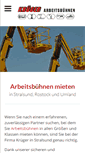 Mobile Screenshot of krueger-arbeitsbuehnen.de